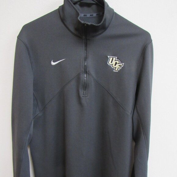 Nike Dri-Fit Gray Training 1/4 Zip Pullover UCF Knights Medium - Picture 1 of 4